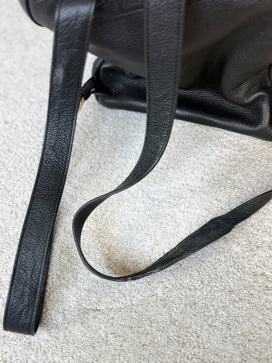 Michael Kors black leather backpack MSRP $299 main image 4